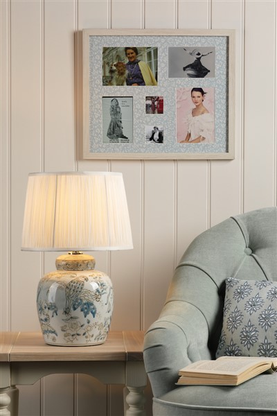 (image for) Laura Ashley Elizabeth Ceramic Table Lamp With Bird Print Design Base Only